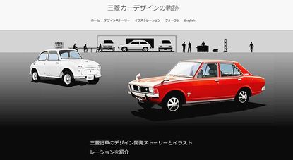 三菱車のデザイン変遷を解説するサイト「三菱カーデザインの軌跡