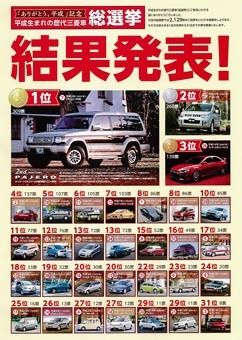 北海道三菱 三菱車総選挙 平成で人気ナンバーワンの三菱車は２代目パジェロ 北海道 紙面記事