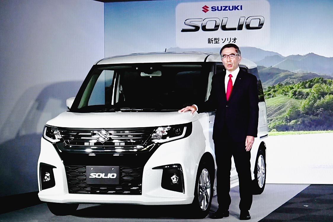 スズキの年度登録車販売 5年連続10万台超目指す 新型ソリオ軸にオンライン相談も拡充 自動車流通 新車ディーラー 紙面記事