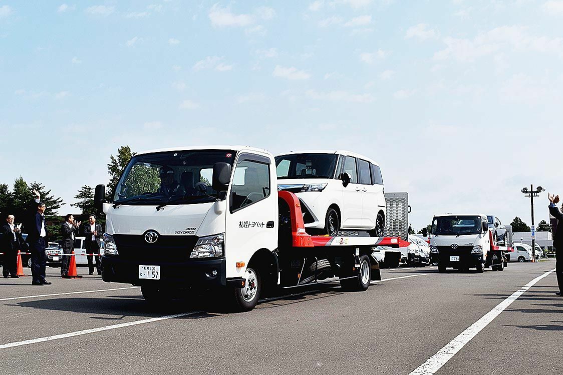 札幌トヨペット 新車搬送を自社対応 路上積み下ろし解消へ 北海道 北海道