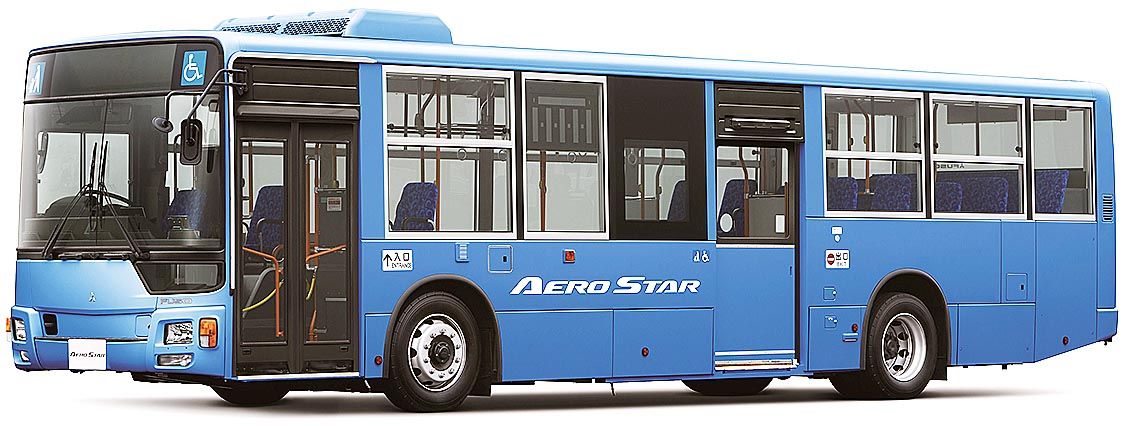 【加工品】GM製ベース　遠州鉄道　三菱ふそうエアロスターノーステップHEV ファイル:Entetsubus aerostar-HEV.jpg - Wikipedia